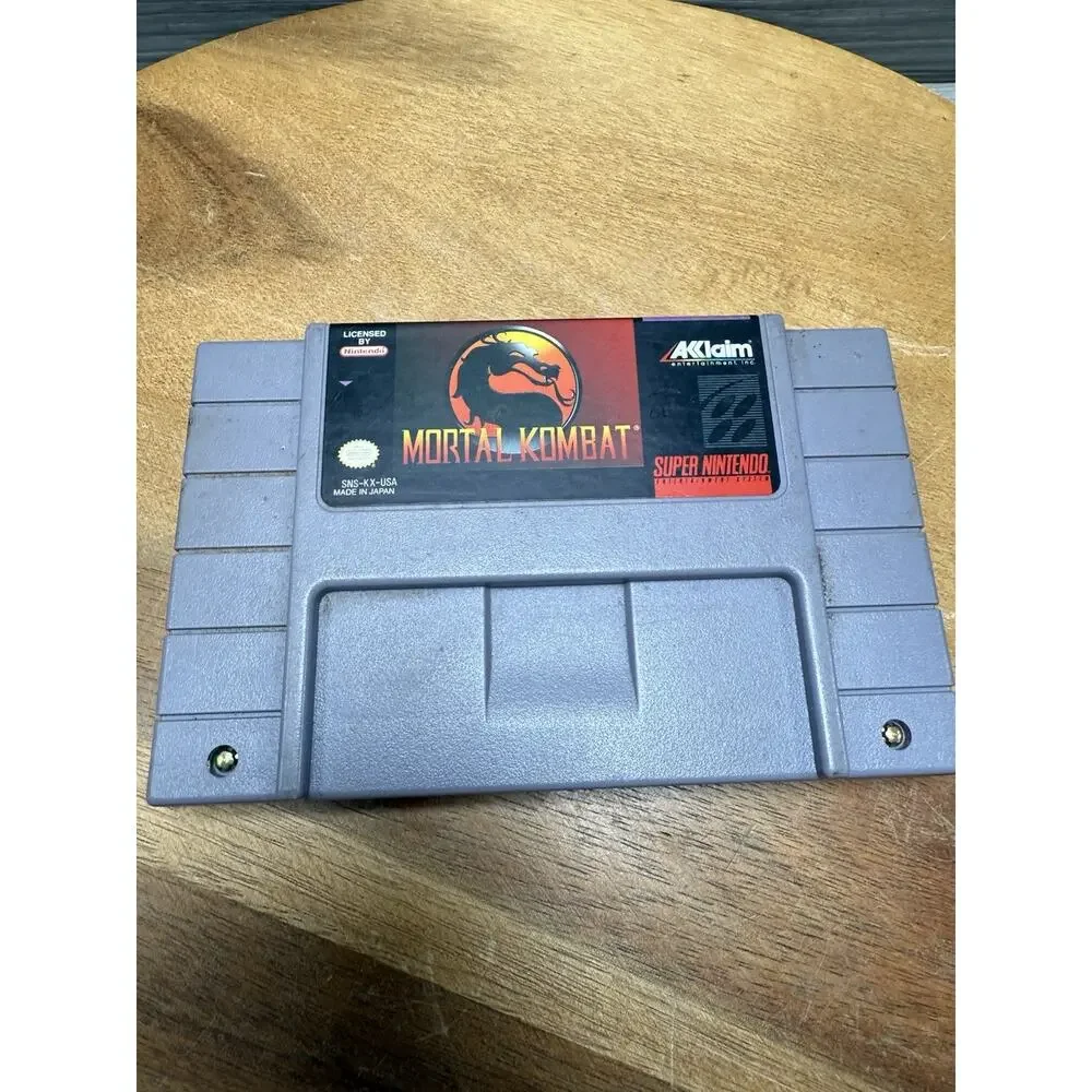 Mortal Kombat 1 (SNES) Super Nintendo Authentic USA Video Game Cartridge Combat